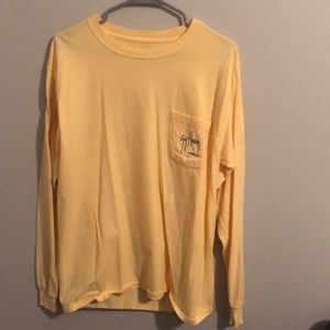 Long Sleeve Yellow Guy Harvey T-Shirt